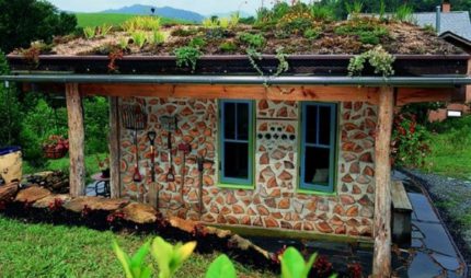 House by cordwood-teknologi