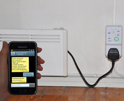 Controloare de temperatura controlate telefonic