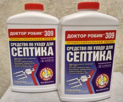 Mijloace cu bacterii pentru fosele septice roebice 309