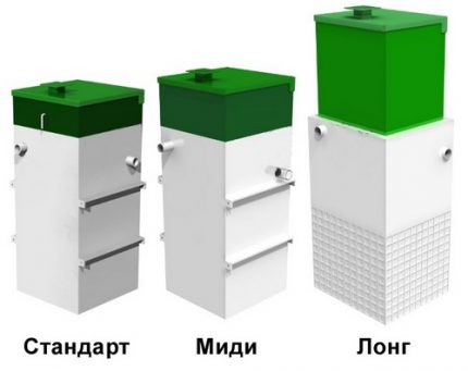 Standard septic, Midi, Long