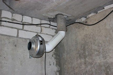 Exemplu de ventilație forțată