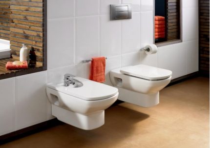 Model montat pe bidet