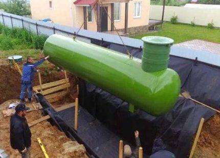 Instalarea rezervorului de gaz de către specialiști