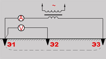 Circuit în trei puncte pentru măsurători