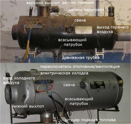 Dispozitiv cu pistol diesel