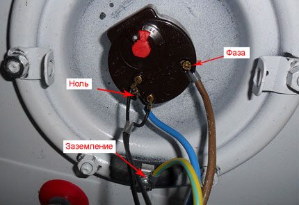 Conexiune electrică a cazanului