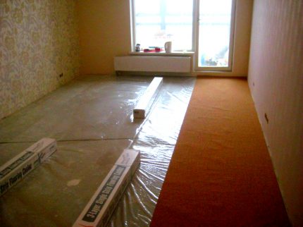 Linoleum underlay