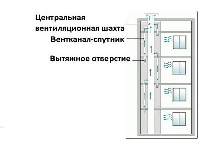 Dispunerea arborelor de ventilație