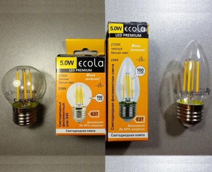 Lămpi cu filament Ecola