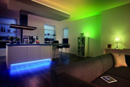 Design interior neon