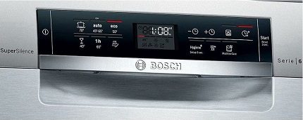 Ecran electronic de spălat vase BOSCH