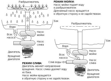 Schema procesului de spălare