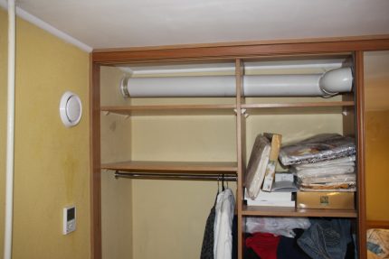 Instalarea ventilației în dressing