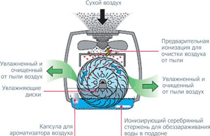 Befeuchterionisation